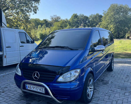 Синий Мерседес Вито, объемом двигателя 2.15 л и пробегом 469 тыс. км за 10300 $, фото 4 на Automoto.ua