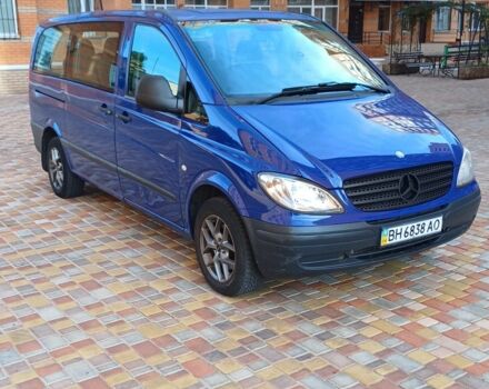 Синий Мерседес Вито, объемом двигателя 2.1 л и пробегом 347 тыс. км за 9999 $, фото 1 на Automoto.ua