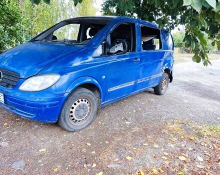 Синий Мерседес Вито, объемом двигателя 2.2 л и пробегом 270 тыс. км за 2500 $, фото 2 на Automoto.ua
