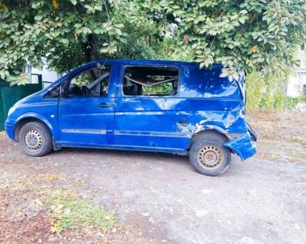 Синий Мерседес Вито, объемом двигателя 2.2 л и пробегом 270 тыс. км за 2500 $, фото 3 на Automoto.ua