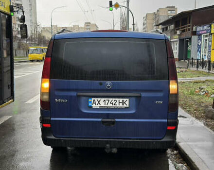 Синий Мерседес Вито, объемом двигателя 2.15 л и пробегом 362 тыс. км за 8299 $, фото 2 на Automoto.ua