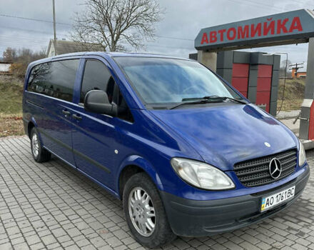 Синий Мерседес Вито, объемом двигателя 2.2 л и пробегом 294 тыс. км за 6500 $, фото 1 на Automoto.ua