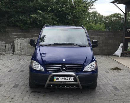 Синий Мерседес Вито, объемом двигателя 2.15 л и пробегом 221 тыс. км за 10000 $, фото 1 на Automoto.ua