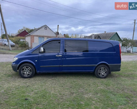 Синий Мерседес Вито, объемом двигателя 2.15 л и пробегом 390 тыс. км за 8900 $, фото 4 на Automoto.ua