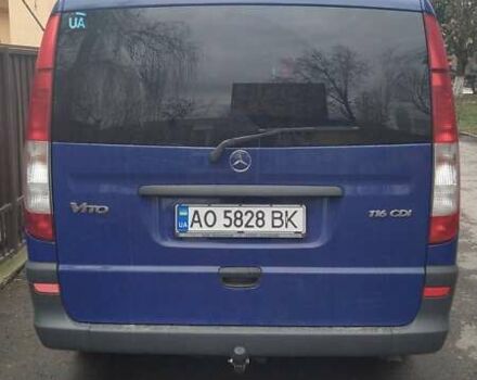 Синий Мерседес Вито, объемом двигателя 2.2 л и пробегом 415 тыс. км за 16500 $, фото 1 на Automoto.ua