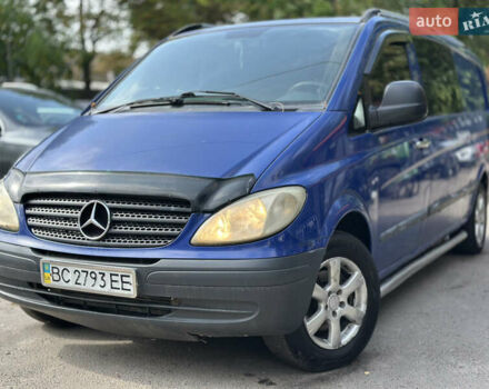 Синий Мерседес Вито, объемом двигателя 2.15 л и пробегом 300 тыс. км за 4550 $, фото 1 на Automoto.ua