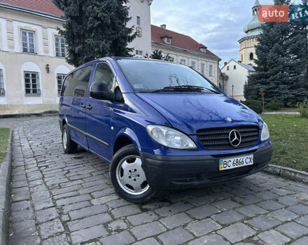 Синий Мерседес Вито, объемом двигателя 2.15 л и пробегом 291 тыс. км за 5199 $, фото 1 на Automoto.ua