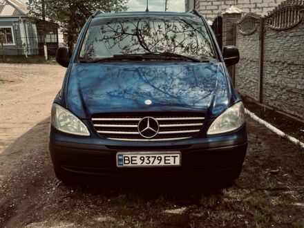 Синий Мерседес Вито, объемом двигателя 2.1 л и пробегом 450 тыс. км за 7800 $, фото 1 на Automoto.ua