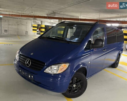 Синий Мерседес Вито, объемом двигателя 2.2 л и пробегом 309 тыс. км за 4800 $, фото 1 на Automoto.ua