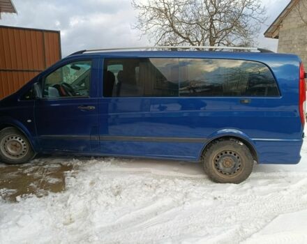 Синий Мерседес Вито, объемом двигателя 2.2 л и пробегом 240 тыс. км за 7200 $, фото 1 на Automoto.ua