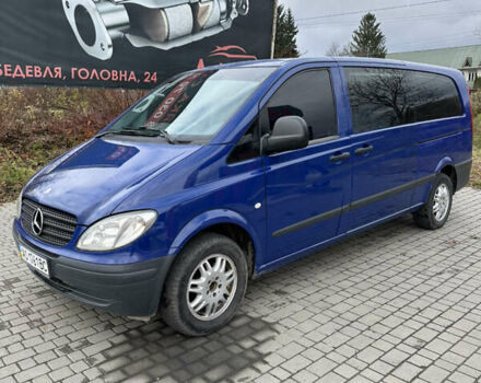 Синий Мерседес Вито, объемом двигателя 2.2 л и пробегом 294 тыс. км за 6500 $, фото 1 на Automoto.ua