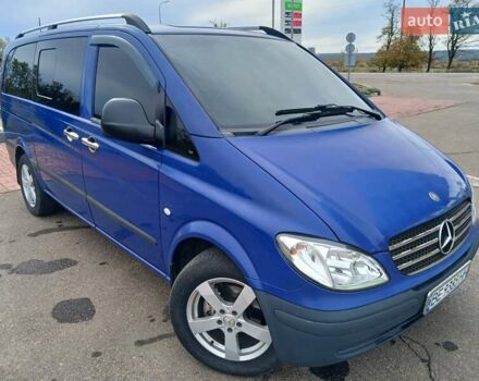Синий Мерседес Вито, объемом двигателя 2.15 л и пробегом 345 тыс. км за 10700 $, фото 1 на Automoto.ua