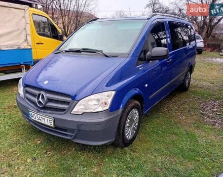 Синий Мерседес Вито, объемом двигателя 2.14 л и пробегом 395 тыс. км за 14500 $, фото 1 на Automoto.ua
