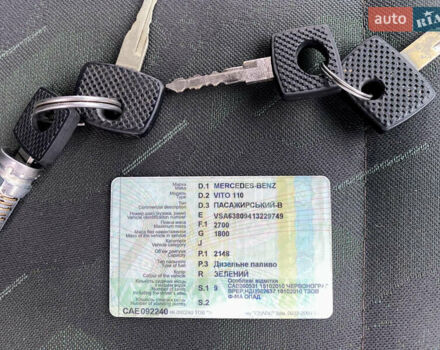 Зеленый Мерседес Вито, объемом двигателя 2.2 л и пробегом 370 тыс. км за 6000 $, фото 39 на Automoto.ua
