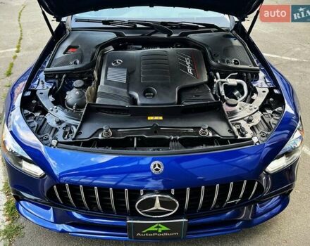 Синий Мерседес AMG GT 4-Door Coupe, объемом двигателя 3 л и пробегом 28 тыс. км за 98499 $, фото 25 на Automoto.ua