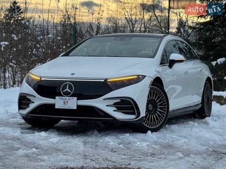 Белый Мерседес EQS, объемом двигателя 0 л и пробегом 25 тыс. км за 47500 $, фото 1 на Automoto.ua