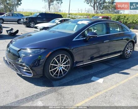 Синий Мерседес EQS, объемом двигателя 0 л и пробегом 39 тыс. км за 35500 $, фото 1 на Automoto.ua