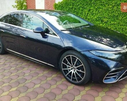 Синий Мерседес EQS, объемом двигателя 0 л и пробегом 22 тыс. км за 47999 $, фото 2 на Automoto.ua