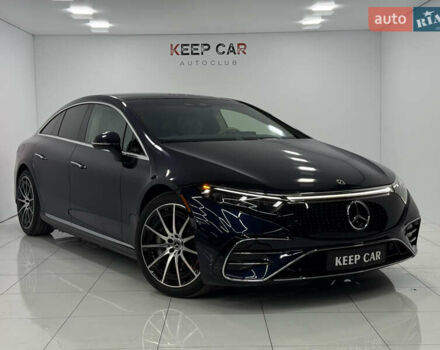 Синий Мерседес EQS, объемом двигателя 0 л и пробегом 32 тыс. км за 59900 $, фото 1 на Automoto.ua