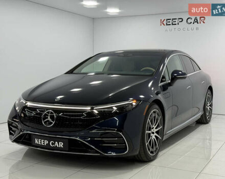 Синий Мерседес EQS, объемом двигателя 0 л и пробегом 32 тыс. км за 59900 $, фото 4 на Automoto.ua