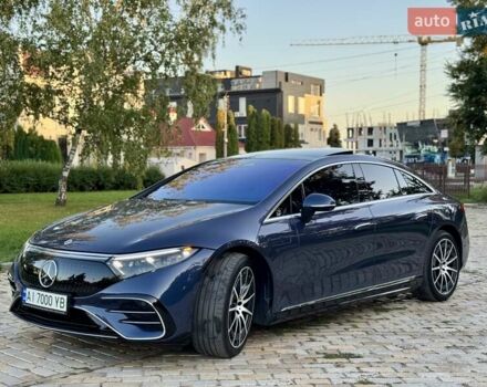 Синий Мерседес EQS, объемом двигателя 0 л и пробегом 16 тыс. км за 79000 $, фото 3 на Automoto.ua