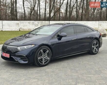 Синий Мерседес EQS, объемом двигателя 0 л и пробегом 44 тыс. км за 57999 $, фото 2 на Automoto.ua