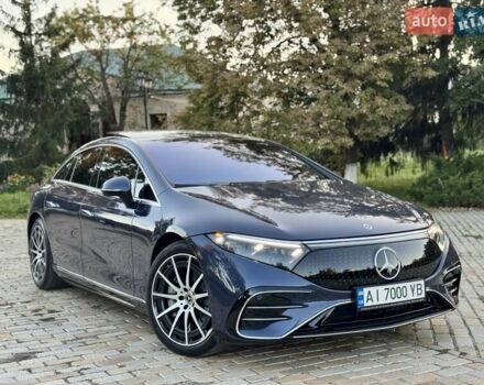 Синий Мерседес EQS, объемом двигателя 0 л и пробегом 16 тыс. км за 79000 $, фото 1 на Automoto.ua