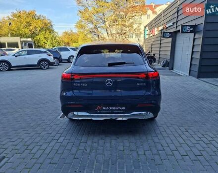 Синий Мерседес EQS, объемом двигателя 0 л и пробегом 5 тыс. км за 67900 $, фото 4 на Automoto.ua