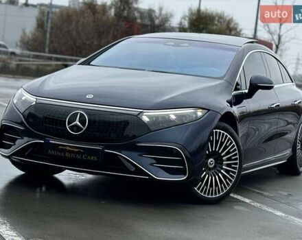 Синий Мерседес EQS, объемом двигателя 0 л и пробегом 19 тыс. км за 79990 $, фото 5 на Automoto.ua