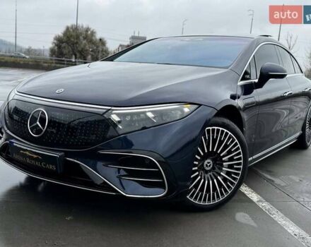 Синий Мерседес EQS, объемом двигателя 0 л и пробегом 19 тыс. км за 79990 $, фото 7 на Automoto.ua