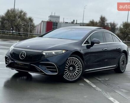 Синий Мерседес EQS, объемом двигателя 0 л и пробегом 19 тыс. км за 79990 $, фото 4 на Automoto.ua