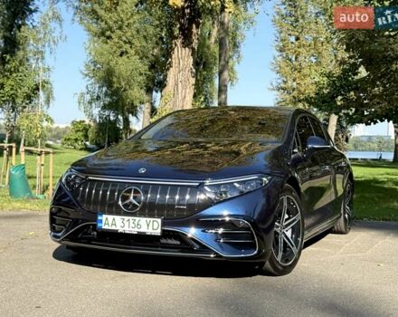 Синій Мерседес EQS, об'ємом двигуна 0 л та пробігом 6 тис. км за 66500 $, фото 1 на Automoto.ua