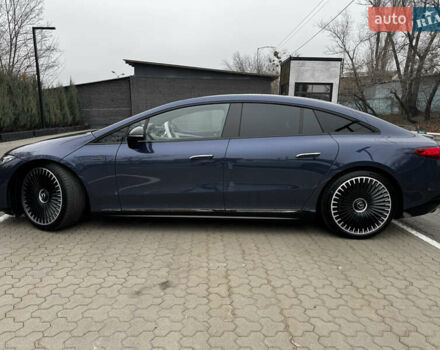 Синий Мерседес EQS, объемом двигателя 0 л и пробегом 10 тыс. км за 128290 $, фото 6 на Automoto.ua