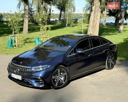 Синій Мерседес EQS, об'ємом двигуна 0 л та пробігом 6 тис. км за 66500 $, фото 2 на Automoto.ua