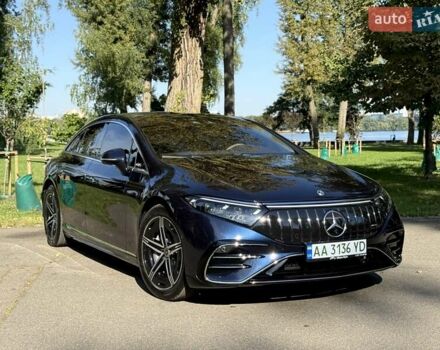 Синій Мерседес EQS, об'ємом двигуна 0 л та пробігом 6 тис. км за 66500 $, фото 3 на Automoto.ua