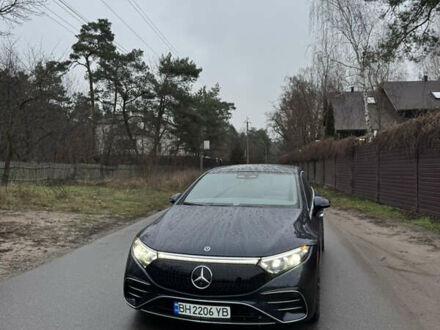 Синий Мерседес EQS, объемом двигателя 0 л и пробегом 52 тыс. км за 43500 $, фото 1 на Automoto.ua