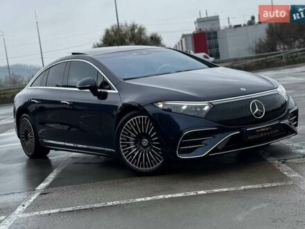 Синий Мерседес EQS, объемом двигателя 0 л и пробегом 19 тыс. км за 79990 $, фото 1 на Automoto.ua