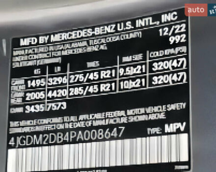 Сірий Мерседес EQS SUV, об'ємом двигуна 0 л та пробігом 17 тис. км за 62500 $, фото 13 на Automoto.ua