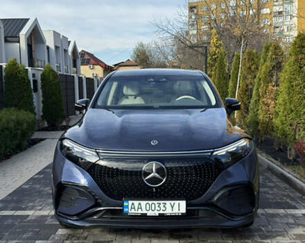 Синий Мерседес EQS SUV, объемом двигателя 0 л и пробегом 24 тыс. км за 95000 $, фото 2 на Automoto.ua