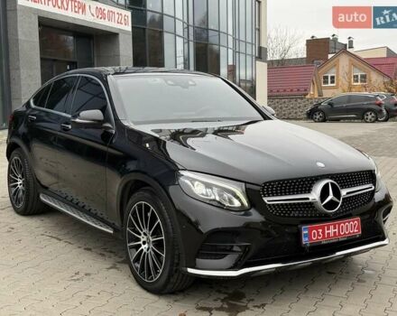 Черный Мерседес GLC-Class Coupe, объемом двигателя 2.2 л и пробегом 124 тыс. км за 38500 $, фото 1 на Automoto.ua