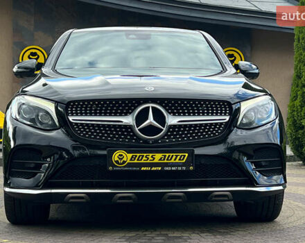 Черный Мерседес GLC-Class Coupe, объемом двигателя 2.2 л и пробегом 131 тыс. км за 39500 $, фото 1 на Automoto.ua
