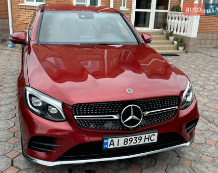 Красный Мерседес GLC-Class Coupe, объемом двигателя 3 л и пробегом 134 тыс. км за 40500 $, фото 1 на Automoto.ua