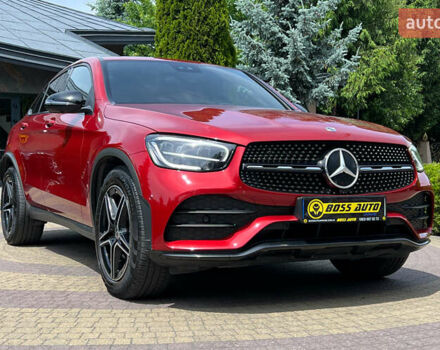 Червоний Мерседес GLC-Class Coupe, об'ємом двигуна 2 л та пробігом 77 тис. км за 65990 $, фото 8 на Automoto.ua