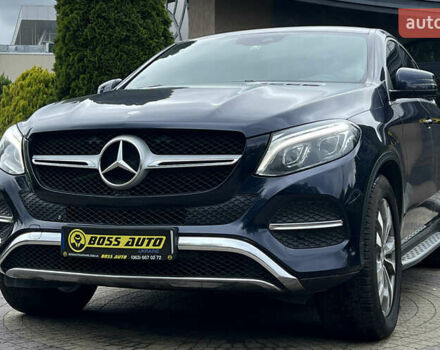 Синий Мерседес GLE-Class Coupe, объемом двигателя 3 л и пробегом 206 тыс. км за 34900 $, фото 2 на Automoto.ua