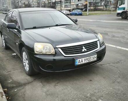 Черный Мицубиси Галант, объемом двигателя 2.38 л и пробегом 255 тыс. км за 4800 $, фото 1 на Automoto.ua