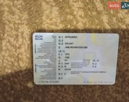 Серый Мицубиси Галант, объемом двигателя 2.5 л и пробегом 400 тыс. км за 500 $, фото 1 на Automoto.ua