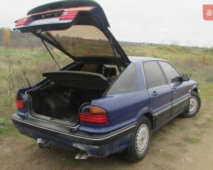 Синий Мицубиси Галант, объемом двигателя 2 л и пробегом 310 тыс. км за 1500 $, фото 2 на Automoto.ua