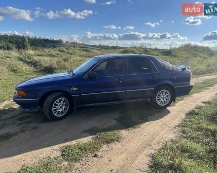 Синий Мицубиси Галант, объемом двигателя 2 л и пробегом 310 тыс. км за 1800 $, фото 3 на Automoto.ua