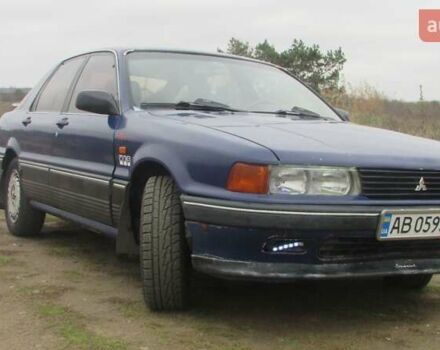Синий Мицубиси Галант, объемом двигателя 2 л и пробегом 310 тыс. км за 1500 $, фото 1 на Automoto.ua