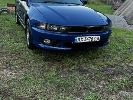 Синий Мицубиси Галант, объемом двигателя 2 л и пробегом 455 тыс. км за 3500 $, фото 1 на Automoto.ua